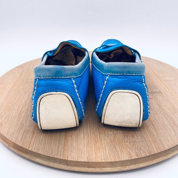 Cole Haan Sky Blue Leather Loafers - Picture 8 of 10